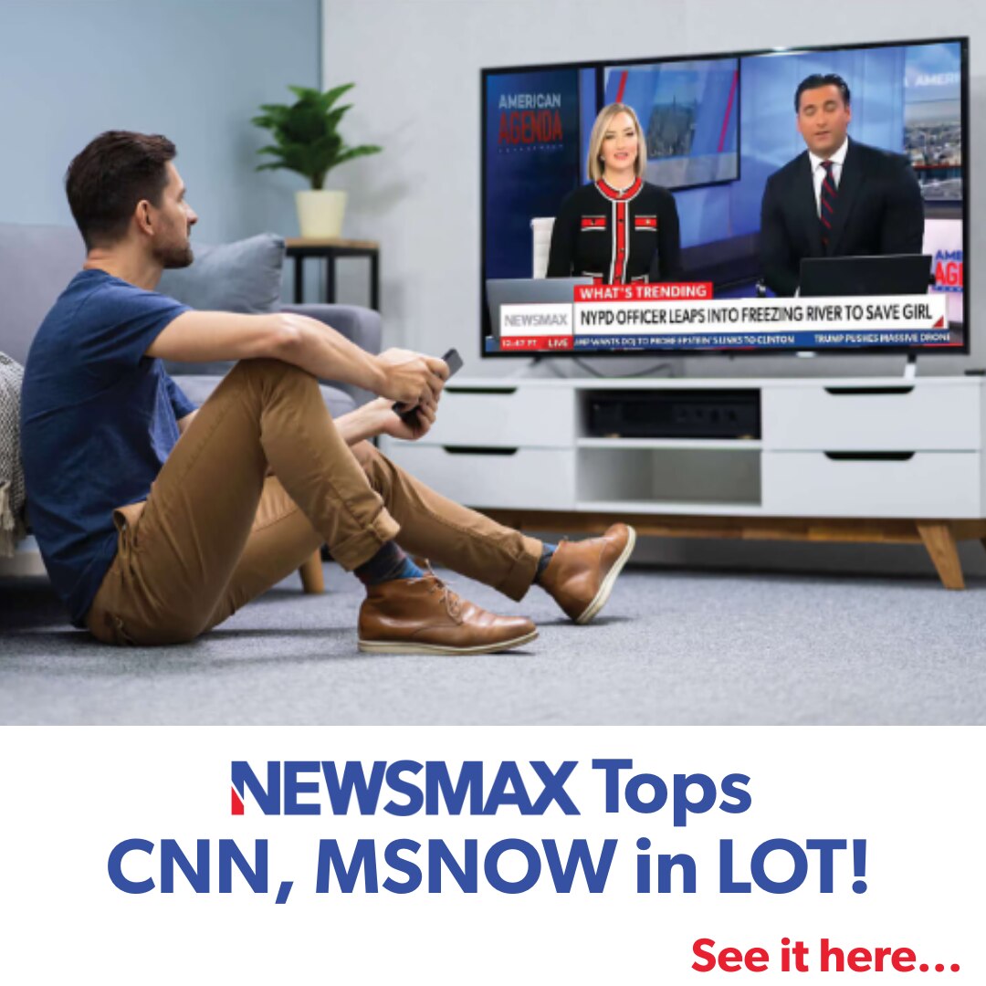 AMAZING: Newsmax leads CNN, MSNOW in engagement, big time! See: https://bit.ly/4sqJL0d 
