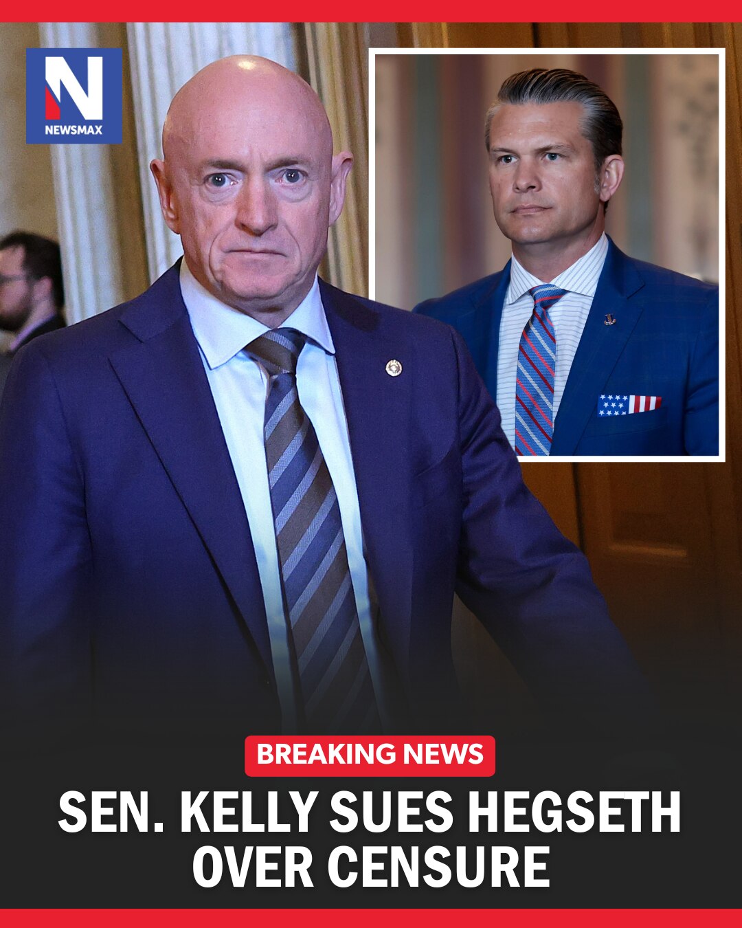 BREAKING NEWS: Sen. Mark Kelly filed a federal civil lawsuit Monday against War Secretary Pete Hegse...