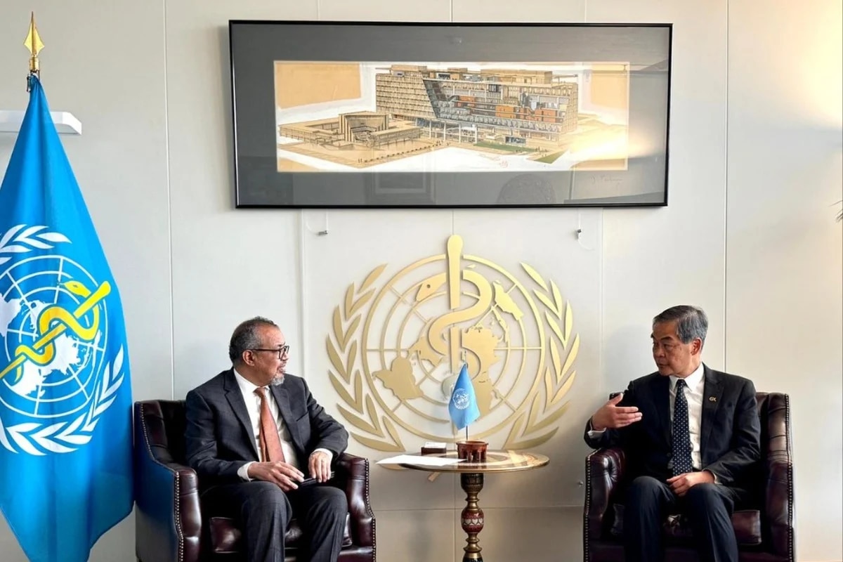 Jan. 13 - WHO Director-General Tedros Adhanom Ghebreyesus met with GX Foundation Chairman Leung and ...