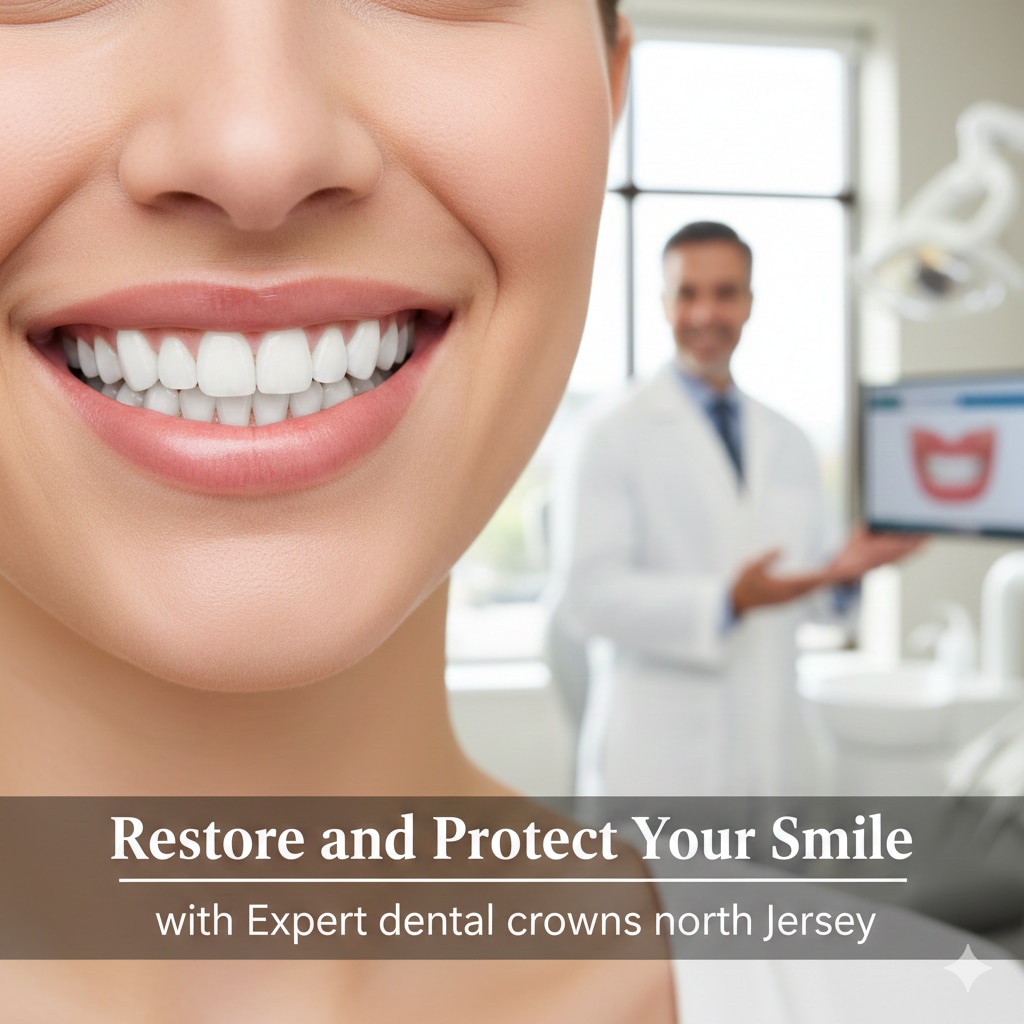 Restore and Protect Your Smile
with Expert dental crowns north jersey
When a tooth is damaged by dec...