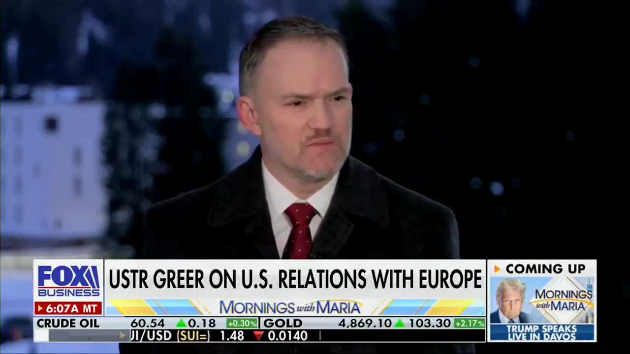 United States Trade Representative Ambassador Jamieson Greer on tariff revenue: 

"It's going to be ...