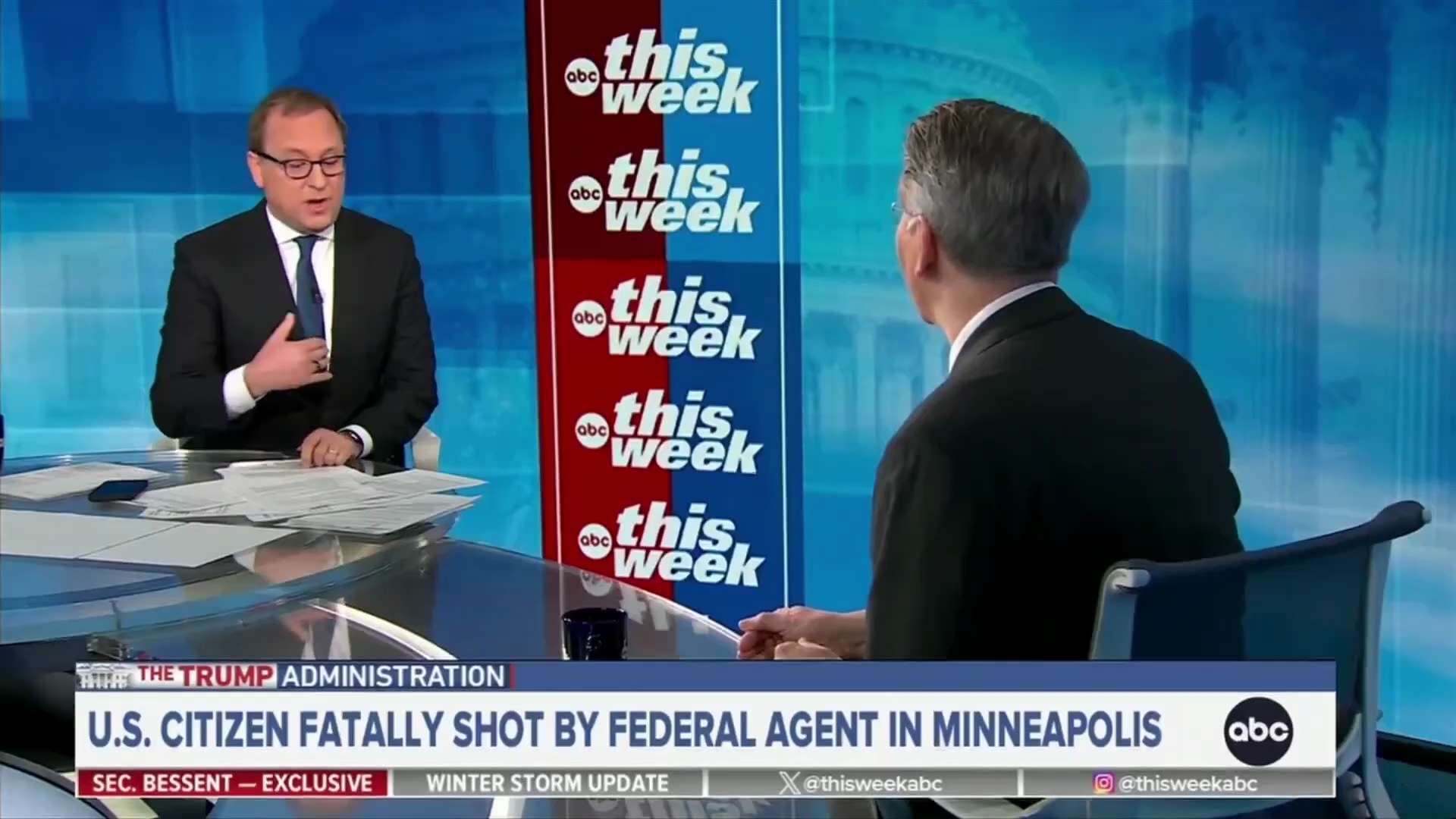 Scott Bessent to Jonathan Karl:

“Have you  ever been to a protest, Jon?  Have you?   I have.  Guess...