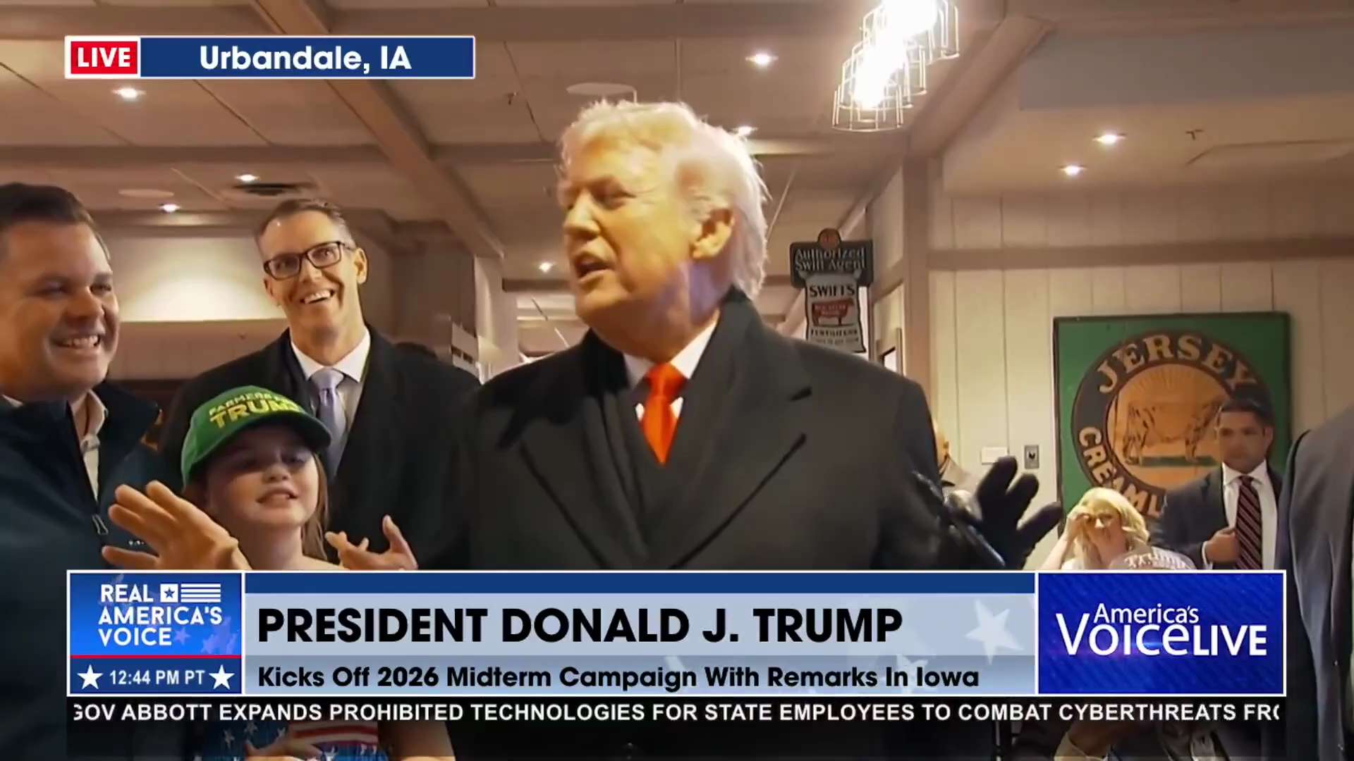 POTUS WAVES OFF ABC NEWS

"This is ABC fake news, this one... She hasn't asked me a good question in...