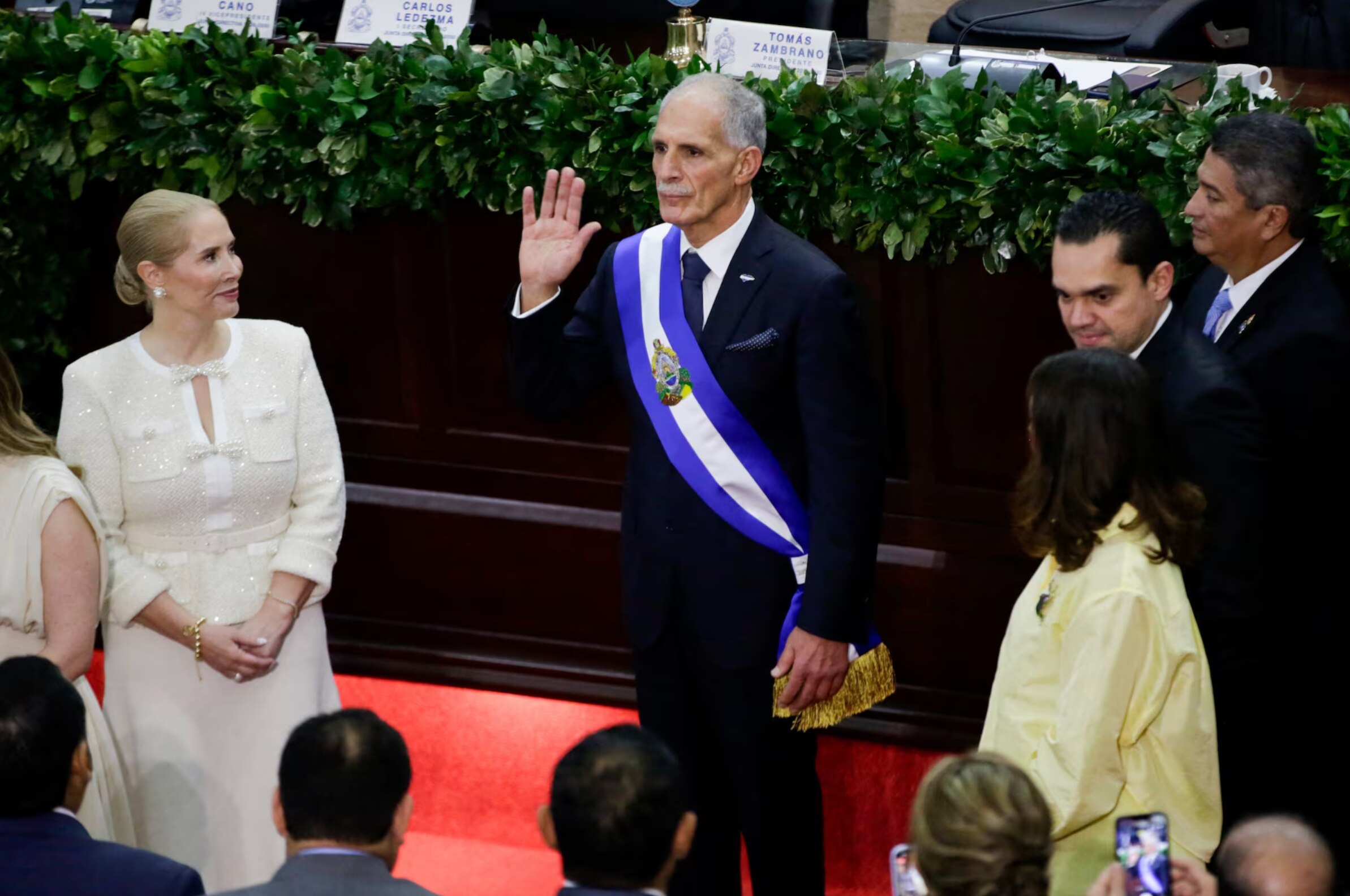 Conservative politician and businessman Nasry Asfura was sworn in as president of Honduras on Tuesda...
