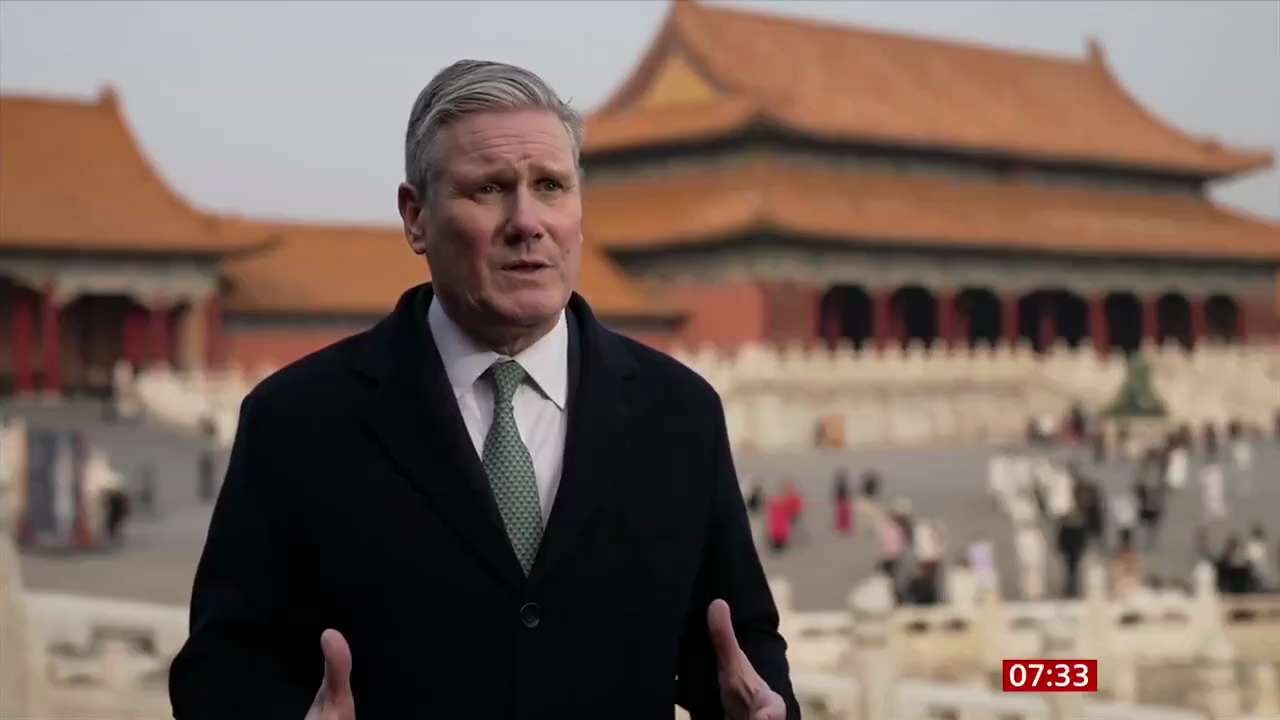 Sir Keir Starmer says the relationship between the UK and China is in a "good, strong place" after "...