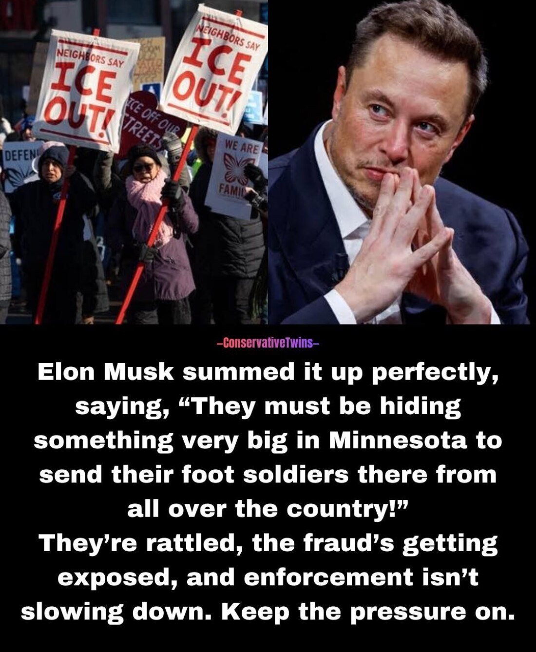 Minnesota fraud is becoming more fragrant. Keep the pressure up!
