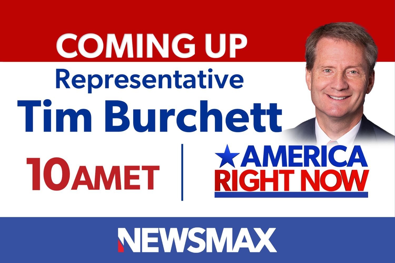COMING UP: Tennessee Rep. Tim Burchett, chairman of the DOGE subcommittee, joins "America Right Now"...