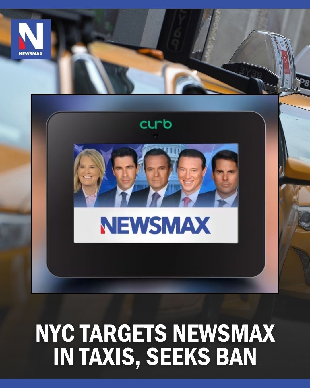WOKE ALERT: NYC wants Newsmax banned from taxis, far-left censorship plan, See It:  https://bit.ly/4...
