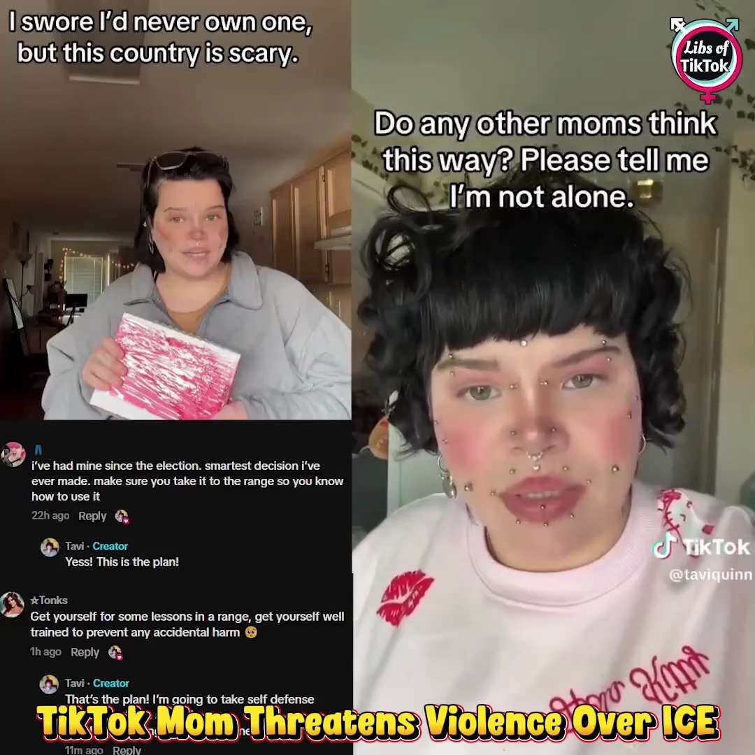 🚨 DISTURBING: Leftist Mom Says She’d Kill Her Own Kids Before ICE Arrest — Then Posts Gun Purchase ...