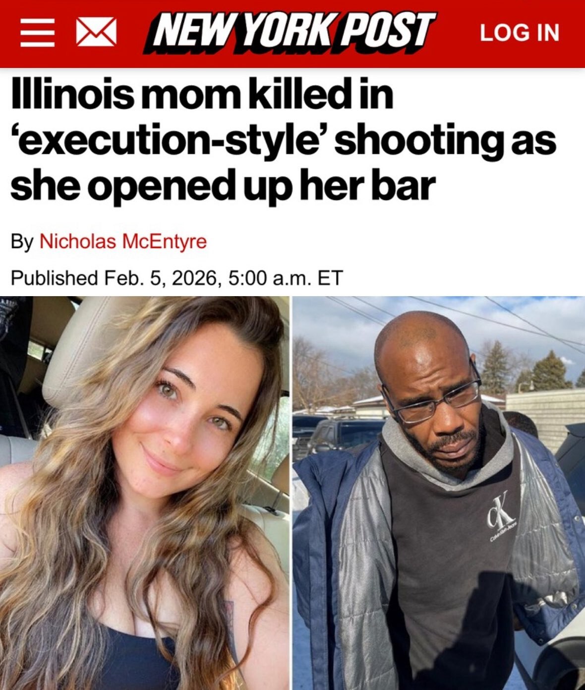 She complied, gave him all the money from the register.

She was shot in the head anyway.

Happy Bla...