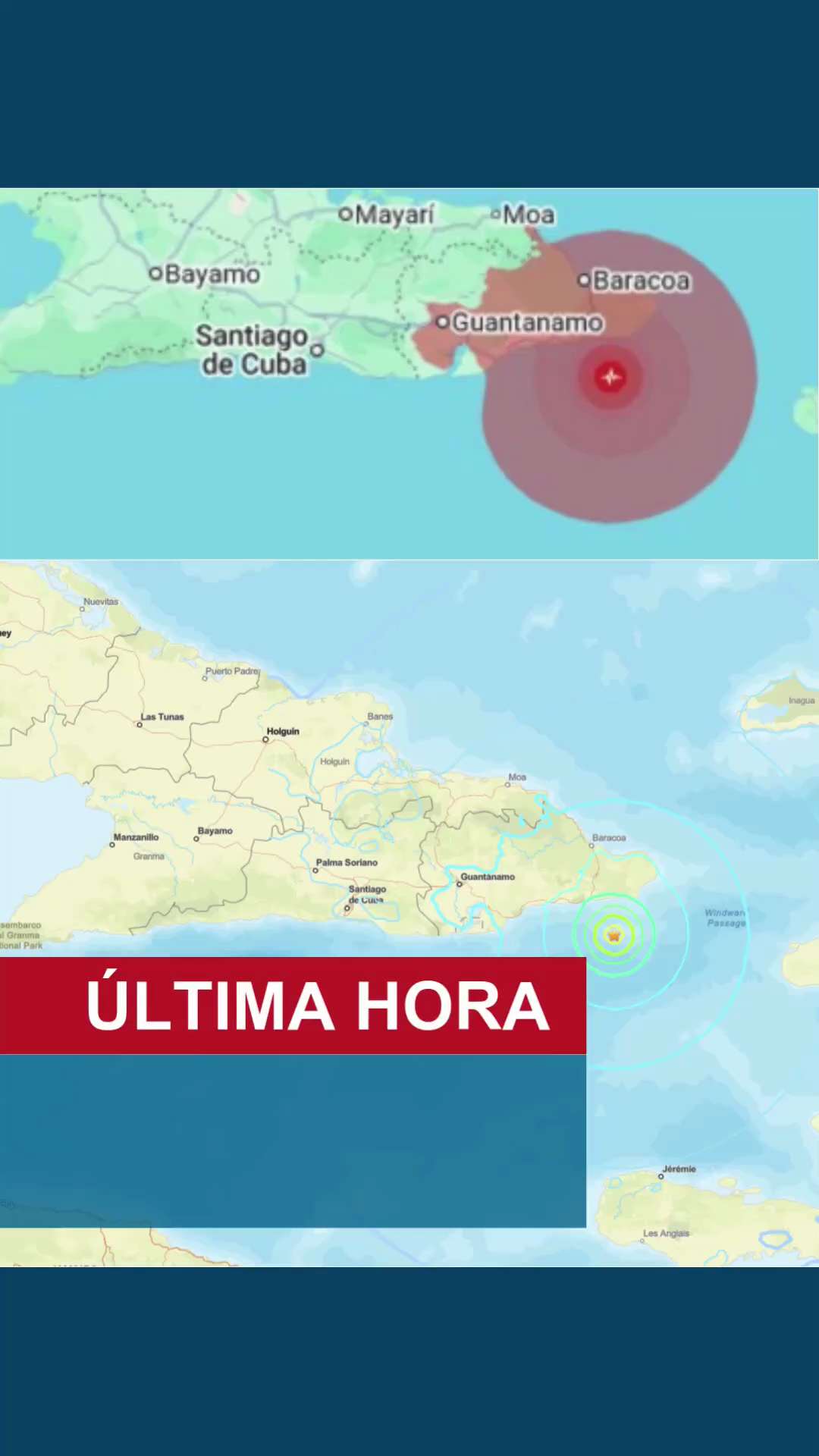 JUST IN -  🇨🇺A magnitude 5.5 earthquake struck Cuba on Sunday, the European Mediterranean Seismolo...