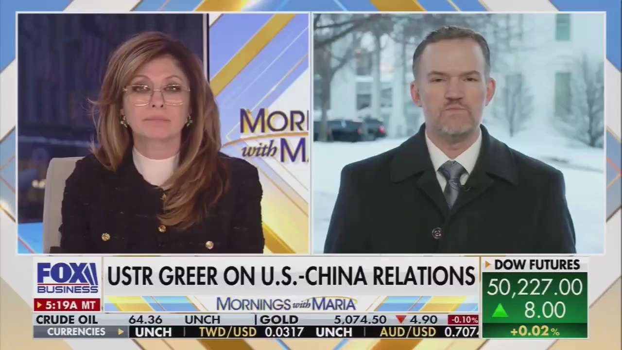USTR Greer on U.S - China Relations: "Is there going to be some turbulence for companies occasionall...