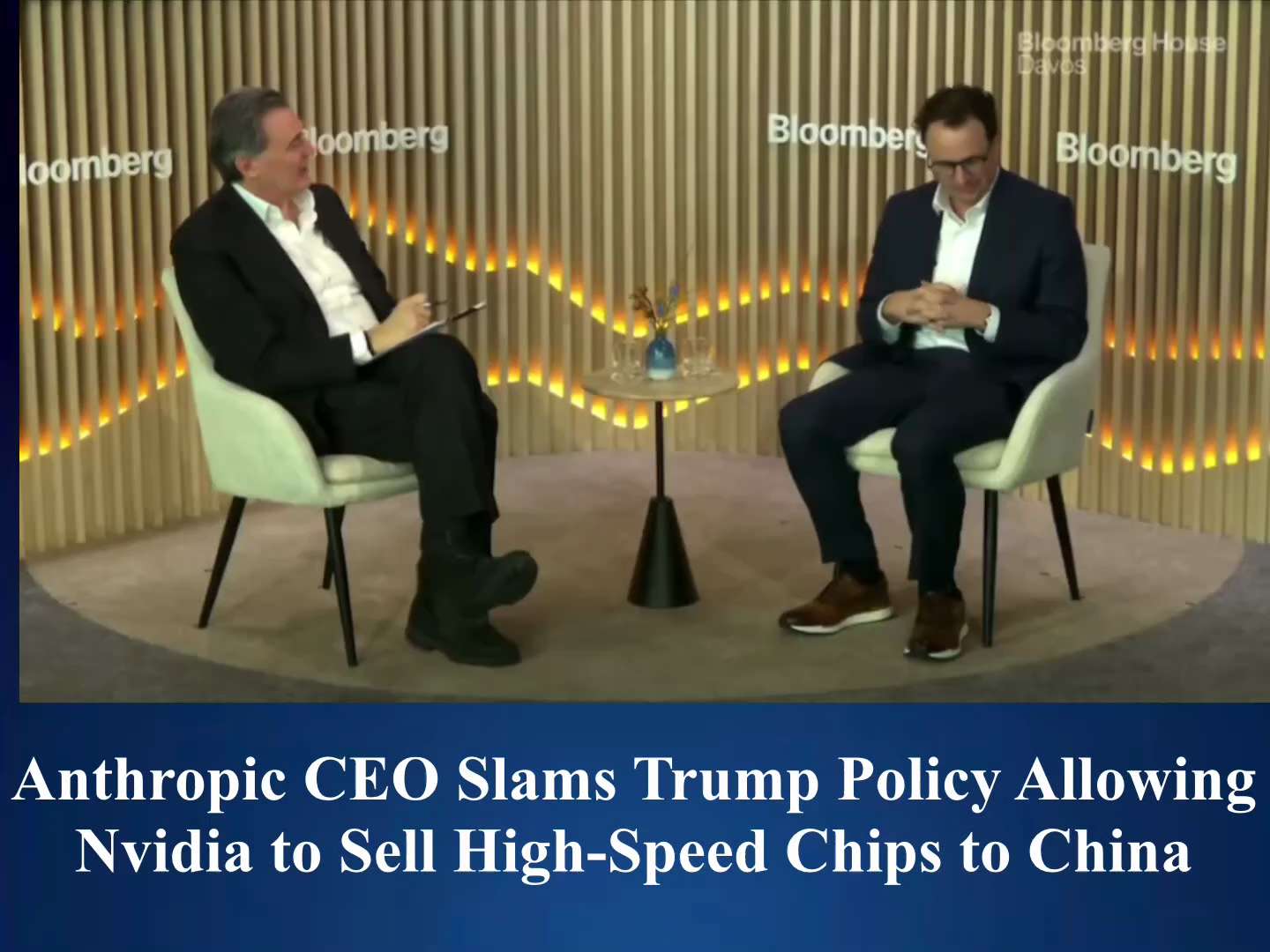 Dario Amodei, co-founder and CEO of Anthropic, slams Trump’s policy allowing Nvidia to sell high-spe...