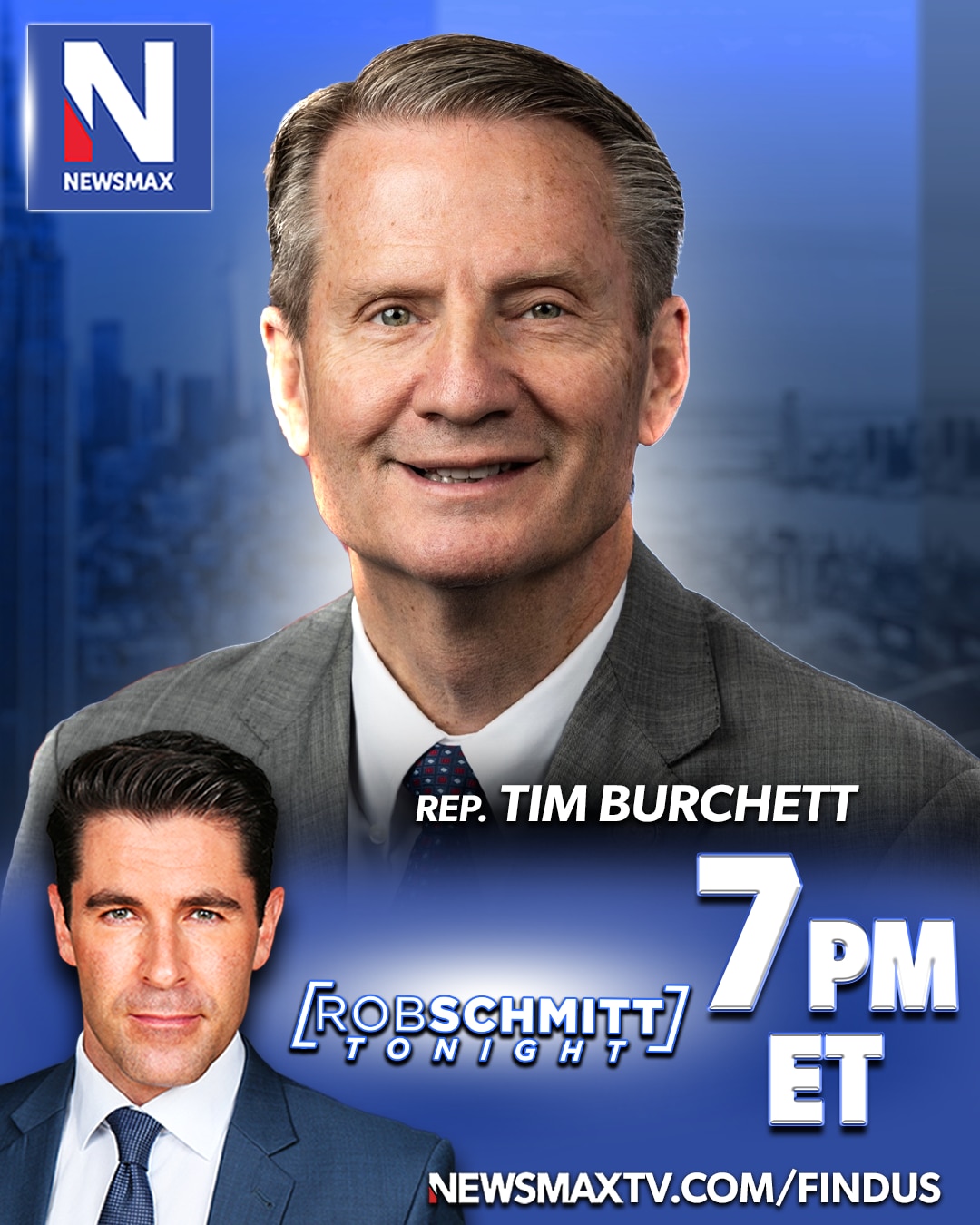 TONIGHT: Rep. Tim Burchett will join "Rob Schmitt Tonight" to unpack the politics of and Americans' ...