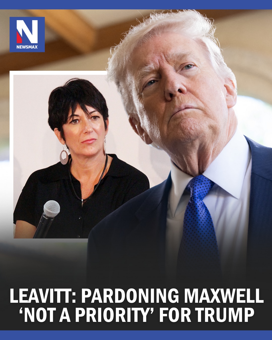 "NOT A PRIORITY": White House press secretary Karoline Leavitt said Tuesday that pardoning Ghislaine...