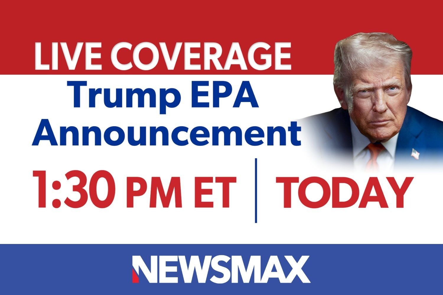 TUNE IN: LIVE coverage as President Donald Trump and EPA Administrator Lee Zeldin make an announceme...