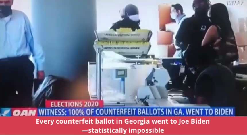🚨Here it is: 

Every counterfeit ballot in Georgia went to Joe Biden—statistically impossible.

📝R...