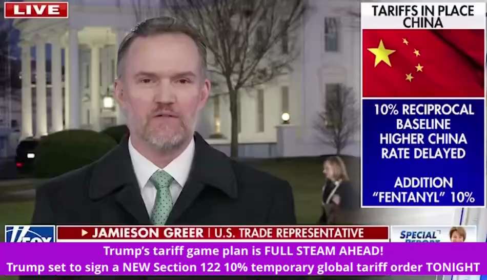 🚨HUGE UPDATE: U.S. Trade Rep Jamie Greer just told Bret Baier,  Trump’s tariff game plan is FULL ST...