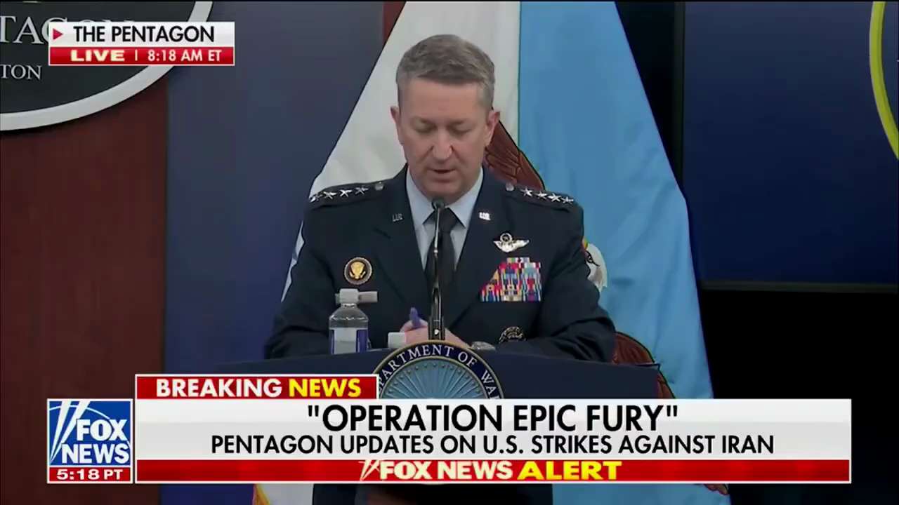 JUST IN - Gen. Dan Caine: "As of this morning, U.S. Central Command is making steady progress. Iran'...