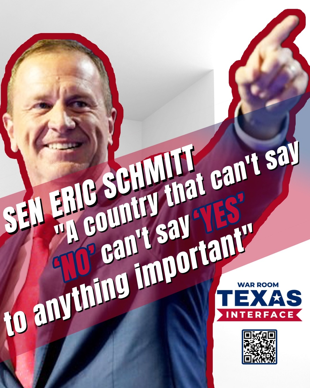 🔴|I Senator Eric Schmitt | Missouri:
"A country that can't say 'No' can't say 'Yes' to anything imp...