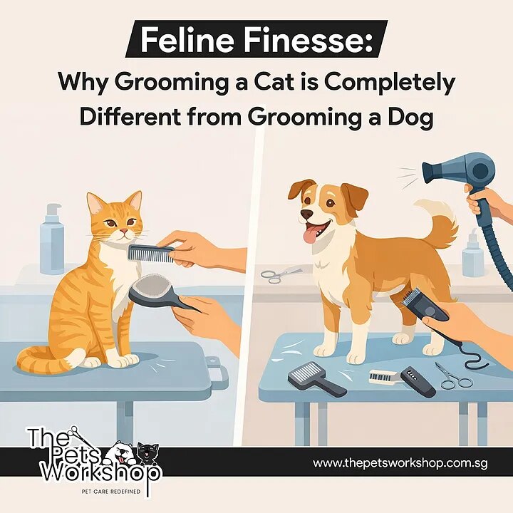 Feline Finesse: Why Grooming a Cat is Completely Different from Grooming a Dog — The Pets Workshop
W...