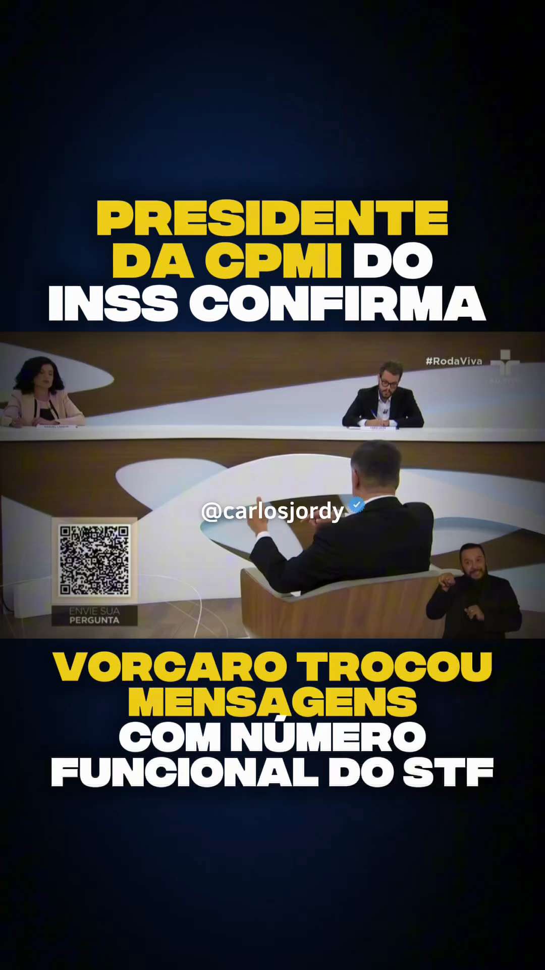 Presidente da CPMI do INSS confirma que o telefone divulgado como se fosse de Moraes na troca de men...