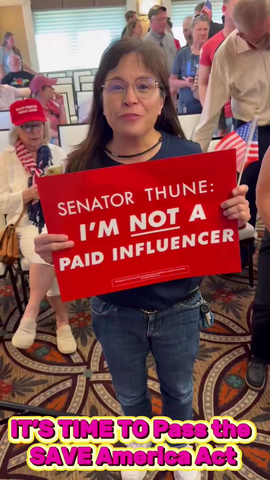 HOLY SH*T 🚨 Voters across South Dakota have a message for Sen Thune: “Im not a paid influencer”

IT...