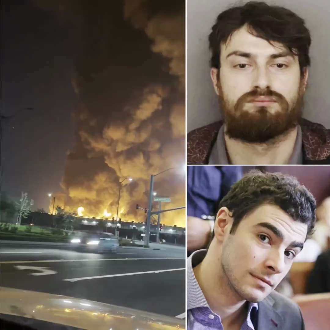 🚨The man who is accused of setting a 1.2M square foot warehouse on fire in California was apparentl...