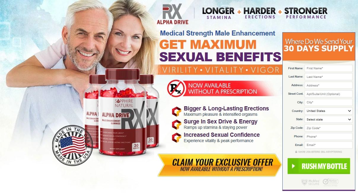 Alpha Drive Rx Male Enhancement Gummies USA & Canada

❗❗❤️Shop Now❤️❗❗

https://www.facebook.com/Alp...