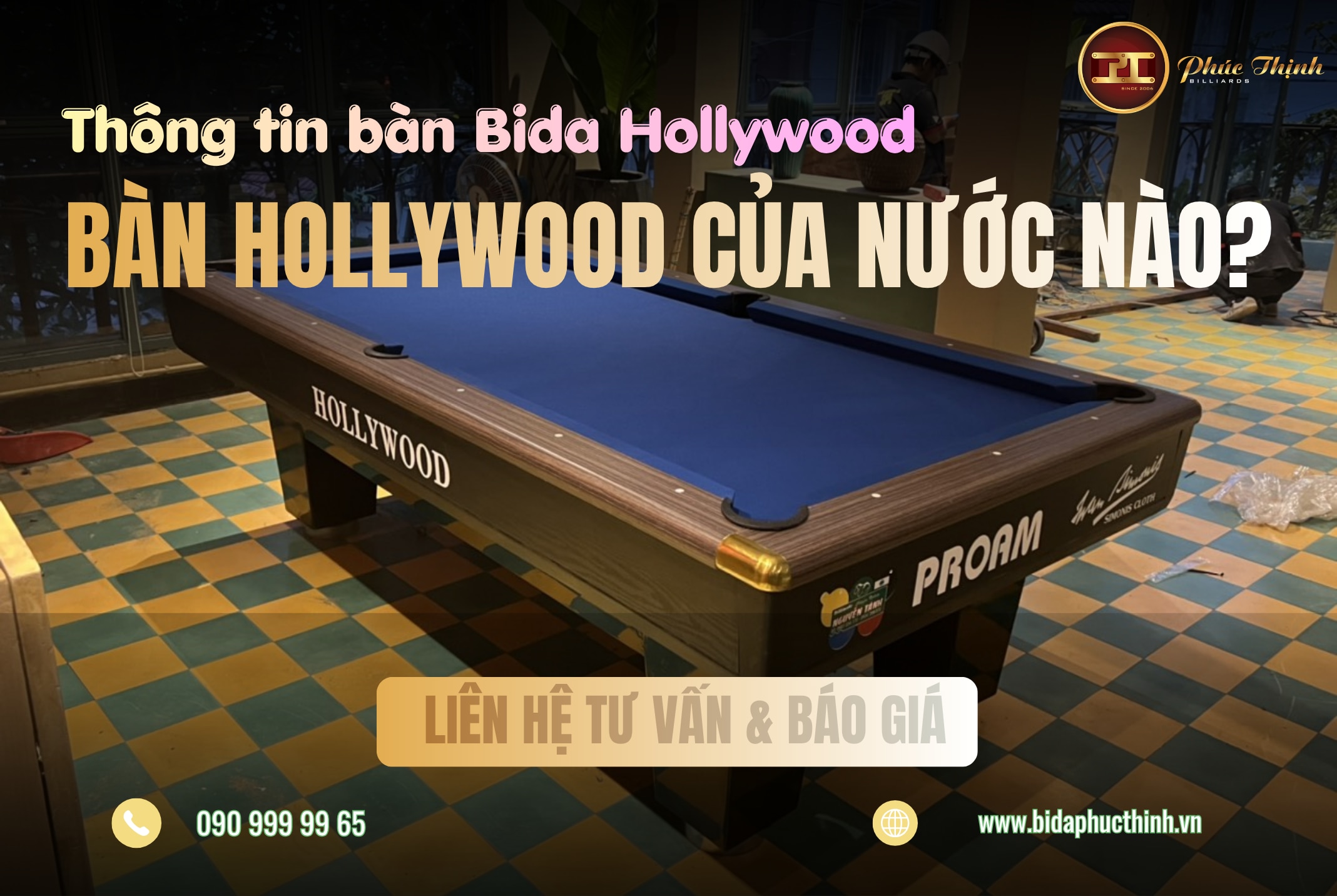Bàn Bida Hollywood của nước nào? Giá bàn Hollywood (2026)

Trên thị trường hiện nay có nhiều hãng ch...
