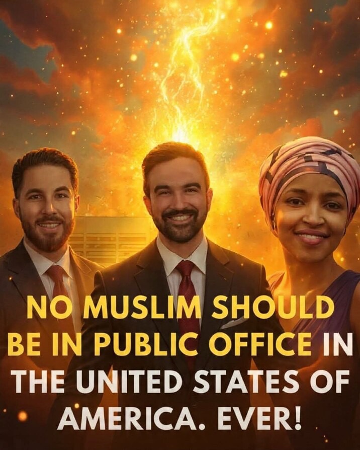 NO MUSLIM SHOULD HOLD PUBLIC OFFICE IN THE UNITED STATES. 🇺🇸 