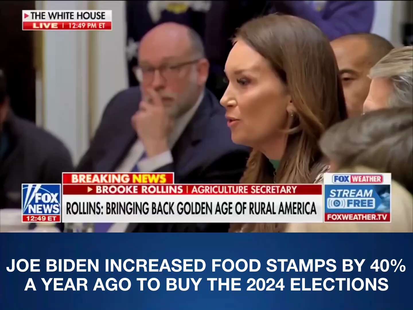 🚨 JOE BIDEN INCREASED FOOD STAMPS BY 40% A YEAR AGO TO BUY THE 2024 ELECTIONS! 

Video from the Whi...