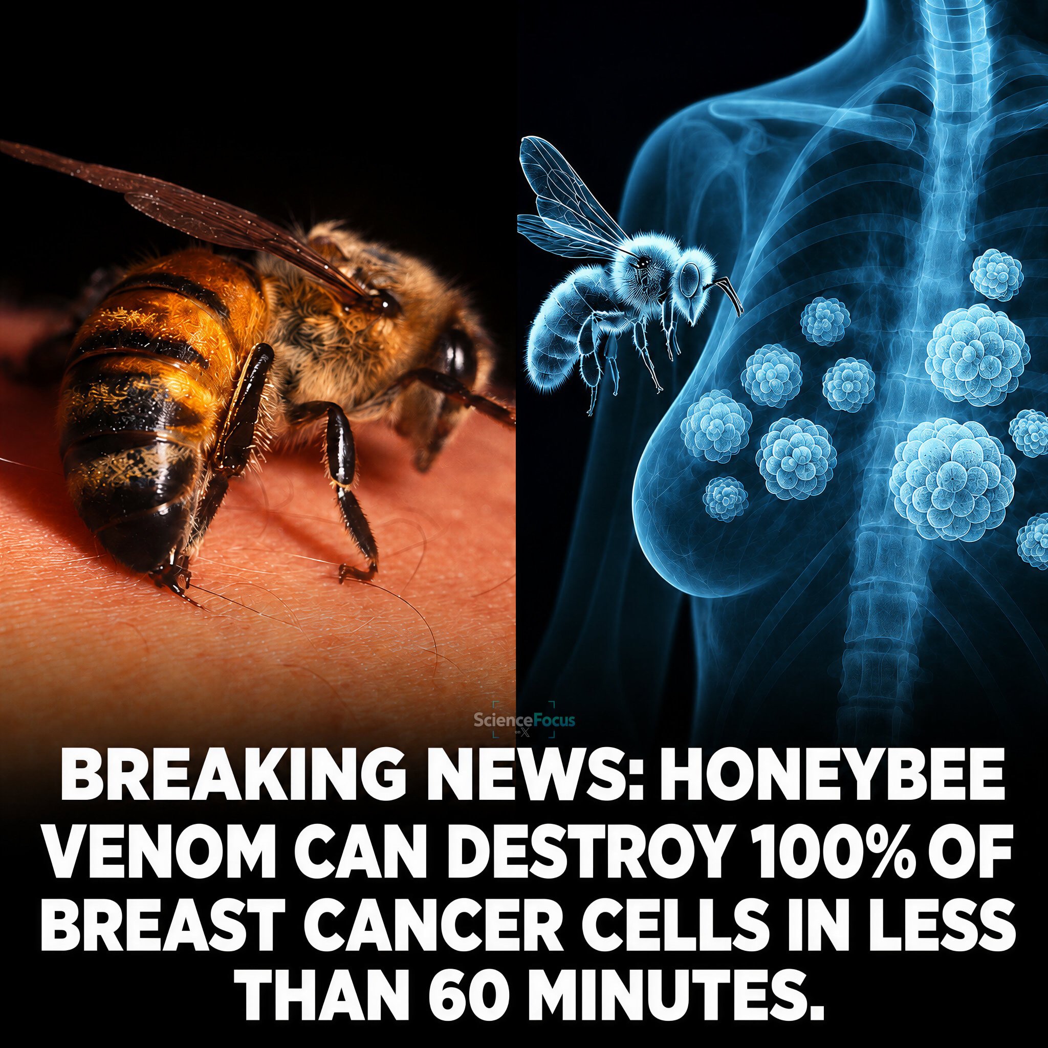 ticosmpls ✝️🇺🇸 on GETTR: 🐝 A tiny bee just did what chemotherapy couldn't....