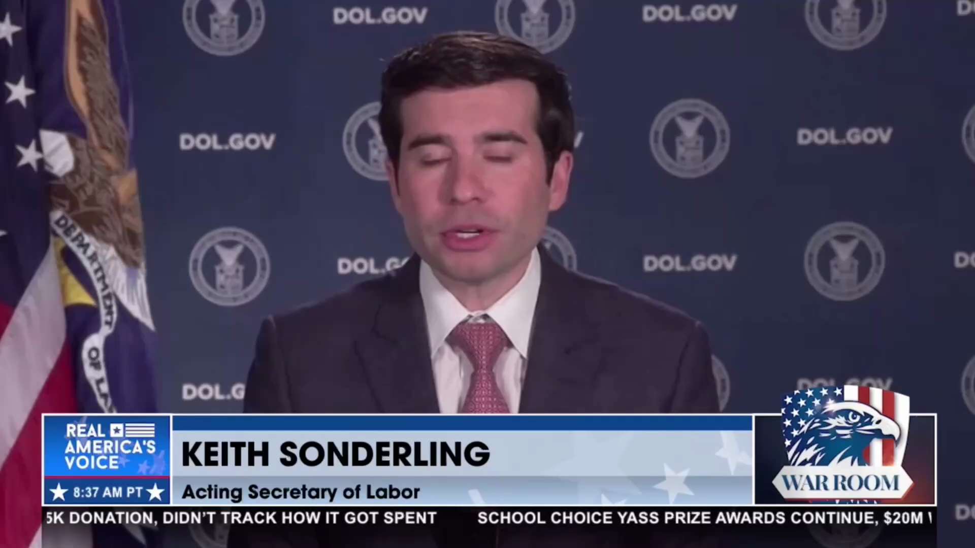 ACTING SECRETARY OF LABOR KEITH SONDERLING: Someone with a birth date in the year 2154 was actually ...