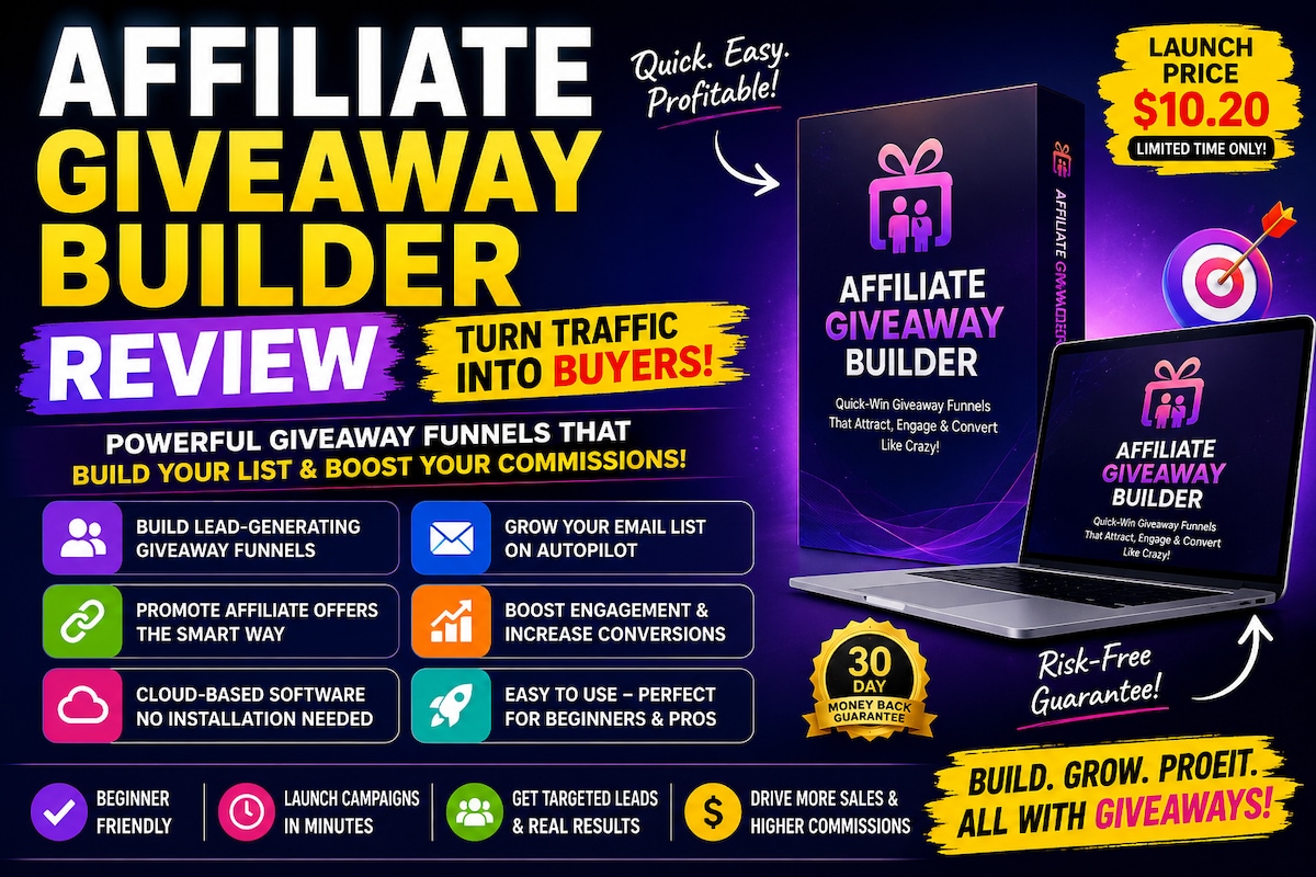 Affiliate Giveaway Builder Review: A Cheap Tool With Surprisingly Powerful Results?



Most affiliat...