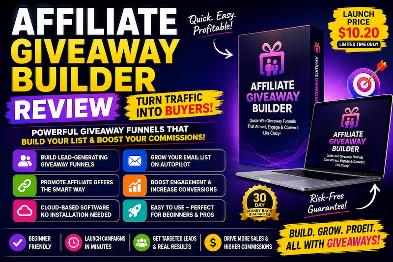 Affiliate Giveaway Builder Review: A Cheap Tool With Surprisingly Powerful Results?



Most affiliat...