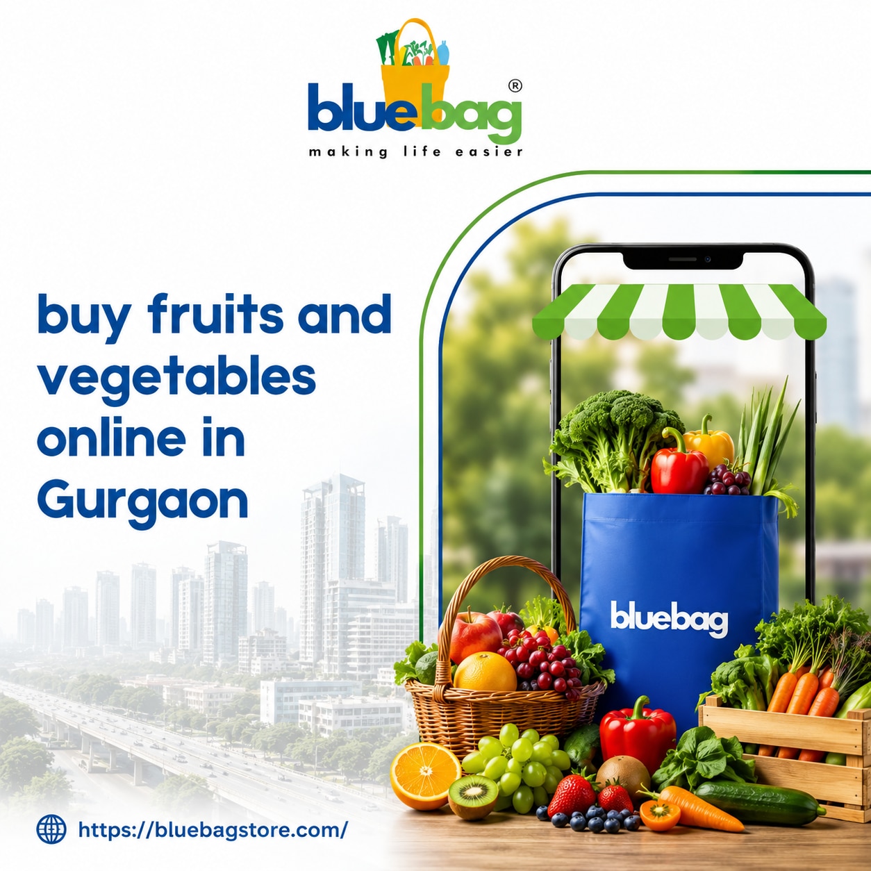Buy Fruits and Vegetables Online in Gurgaon with BlueBag for Fresh Daily Deliveries

Looking to buy ...
