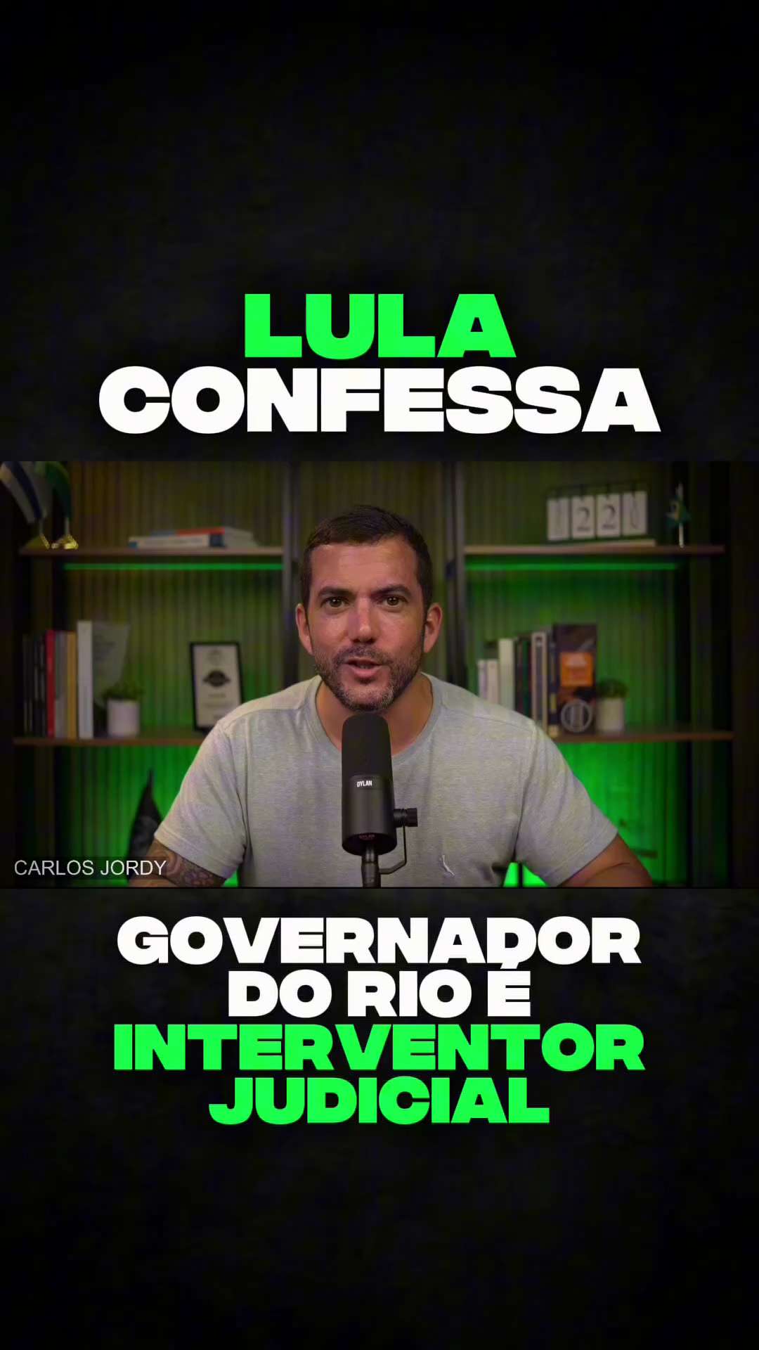 Lula confessa publicamente o papel que o governador interino vem cumprindo: interventor judicial. Tu...