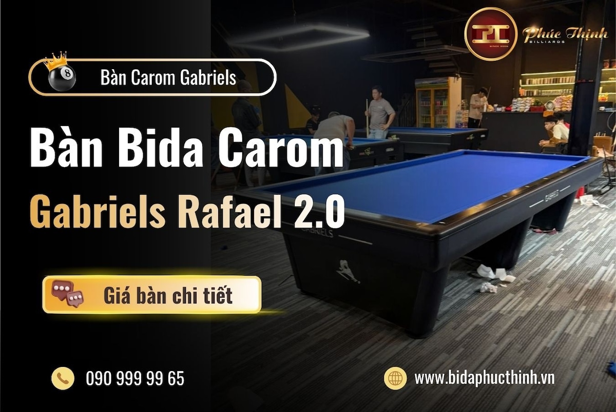 Bàn Bida Carom Gabriels Rafael 2.0 - Giá bán, đặc điểm chi tiết

Trên thị trường hiện nay, trong các...