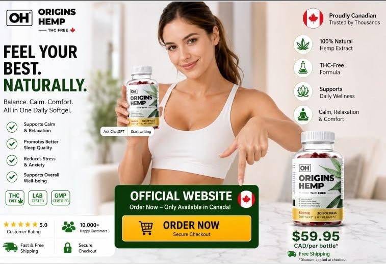 Origins Hemp Gummies Canada

❗❗❤️Shop Now❤️❗❗

https://www.facebook.com/OriginsHempGummiesCanadaRevi...
