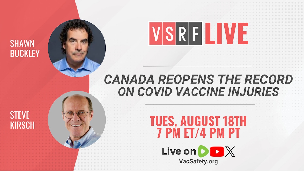 🚨 THIS TUESDAY ON VSRF LIVE

Canadian constitutional lawyer Shawn Buckley joins Steve Kirsch to dis...