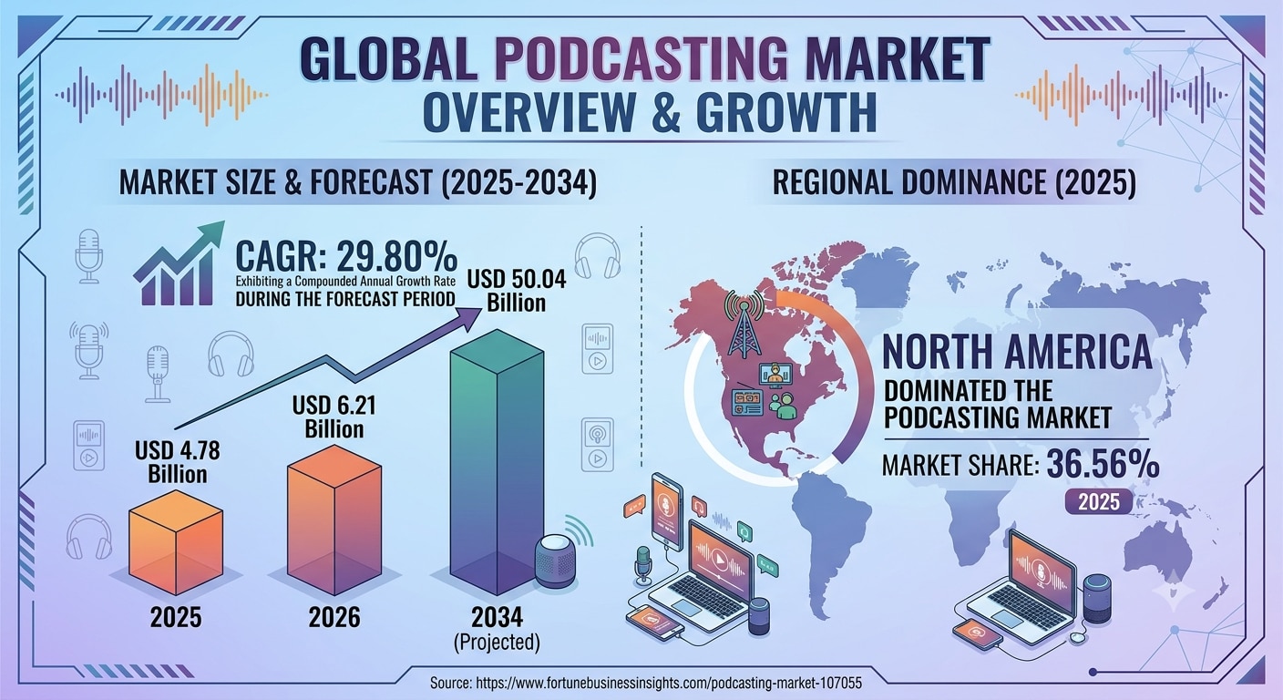 Podcasting Market Growth Opportunities and Industry Trends 2026–2034

The global Podcasting Market i...