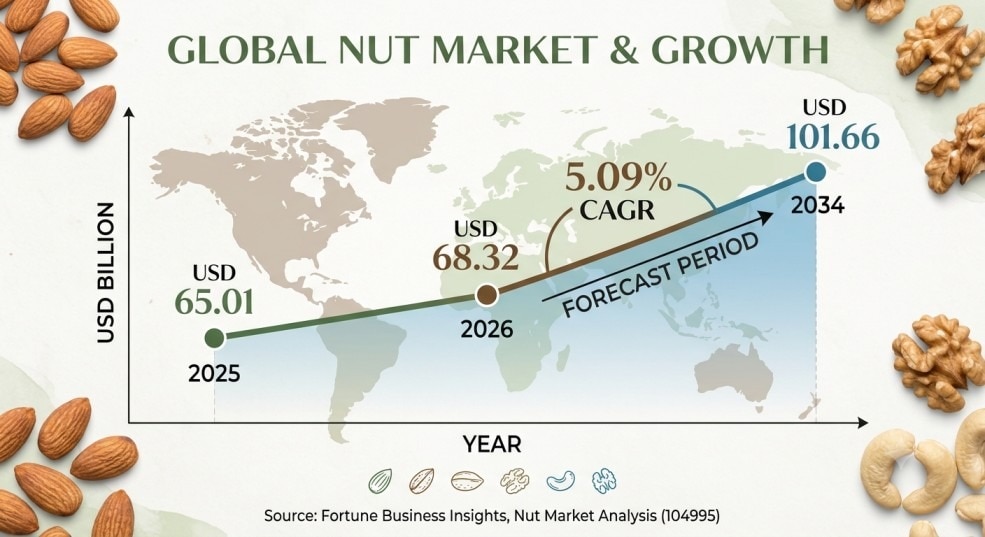 Nut Industry Demand, Opportunities & Market Trends 2026–2034

The global Nut Market is experiencing ...