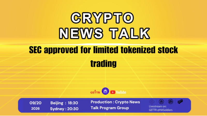 Crypto news talk Ep. 213: SEC approved for limited tokenized stock trading