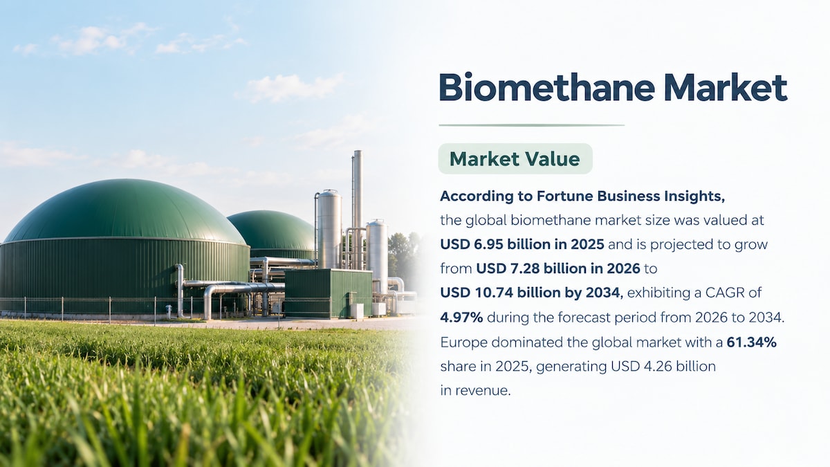 Biomethane Market Revenue, Share & Industry Trends, 2026-2034

According to Fortune Business Insight...