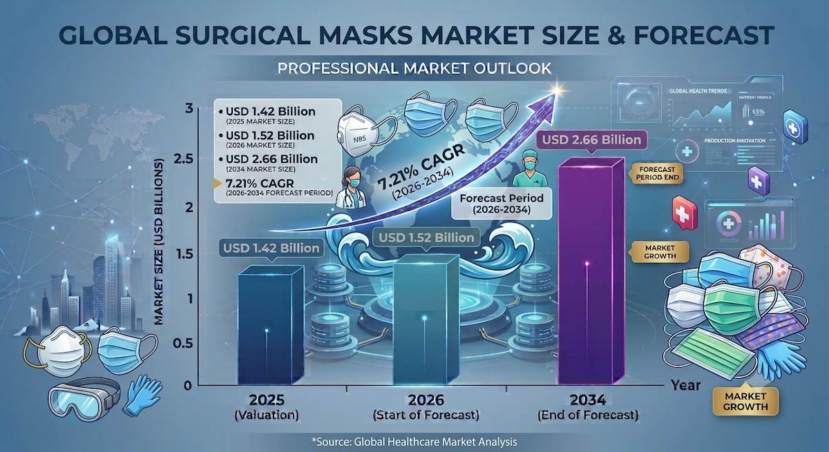 Surgical Masks Industry Analysis, Market Size & Forecast, 2026–2034

The global Surgical Masks Marke...