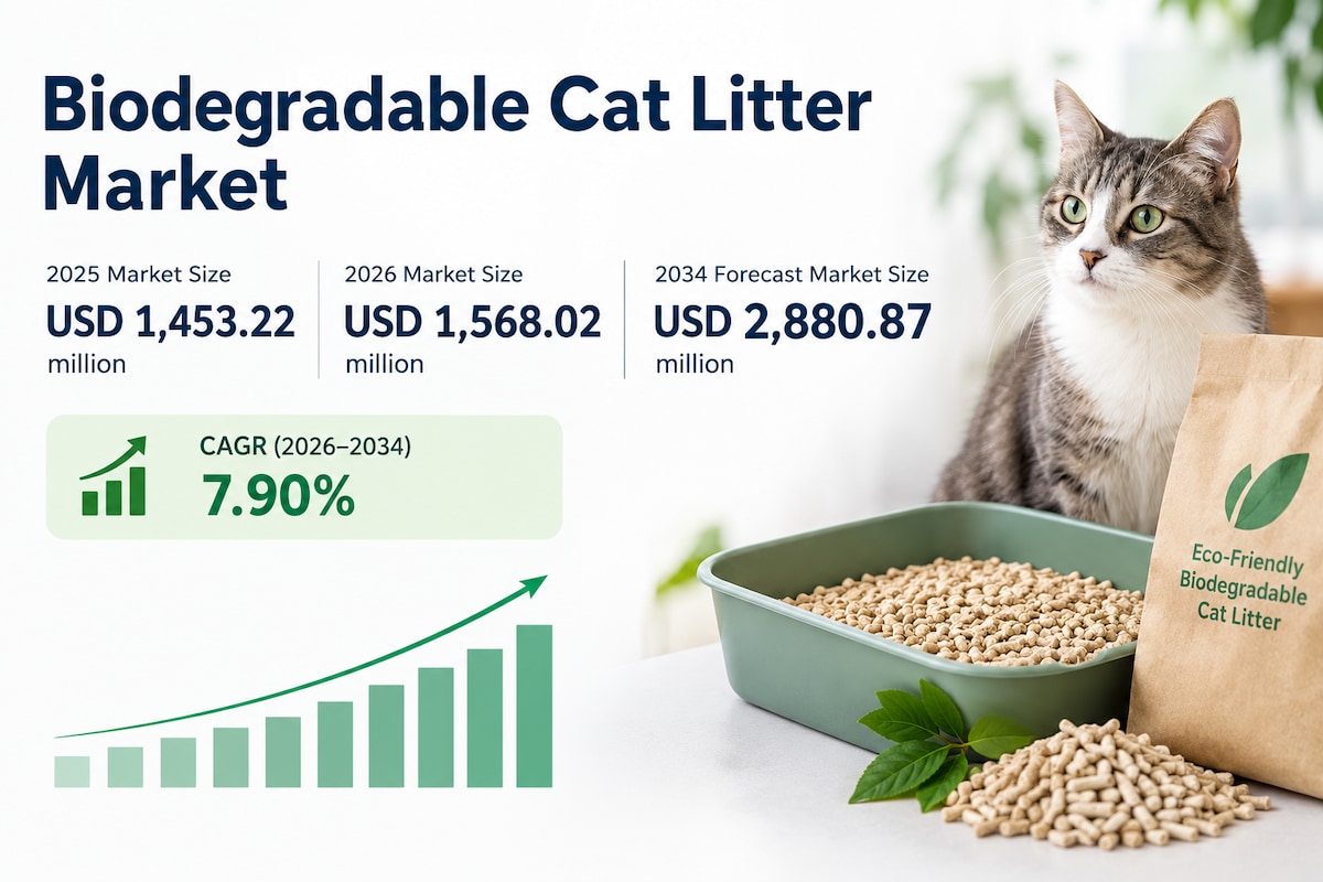 Biodegradable Cat Litter Industry Market Trends and Forecast 2026–2034
The Biodegradable Cat Litter ...