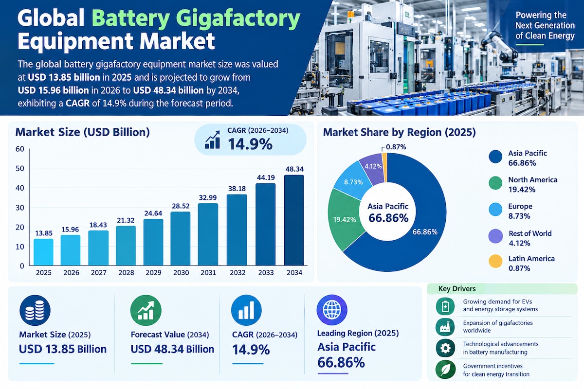 Battery Gigafactory Equipment Market Growth: Opportunities in EV Manufacturing

According to Fortune...