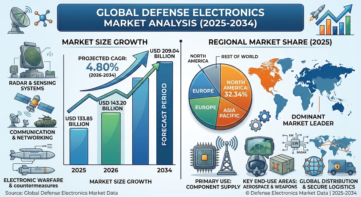 Defense Electronics Market Opportunities Through 2034

According to Fortune Business Insights, the g...