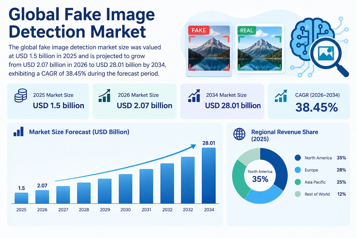 Fake Image Detection Technology Market Size, Trends, and Growth Prospects 2026–2034
 Rising incident...